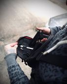 Сумка з кобурою в середині К1, Чорна
