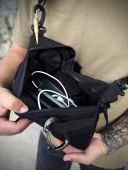 Сумка через плече PunchVelcro чорна