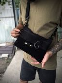 Сумка через плече PunchVelcro чорна