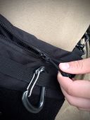 Сумка через плече PunchVelcro чорна