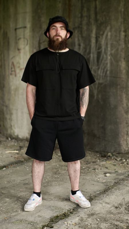 Костюм OverSize літній, Чорний