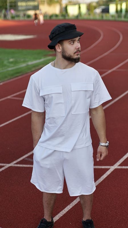 Костюм OverSize літній, Білий