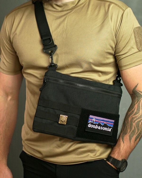Сумка через плече PunchBase, чорна